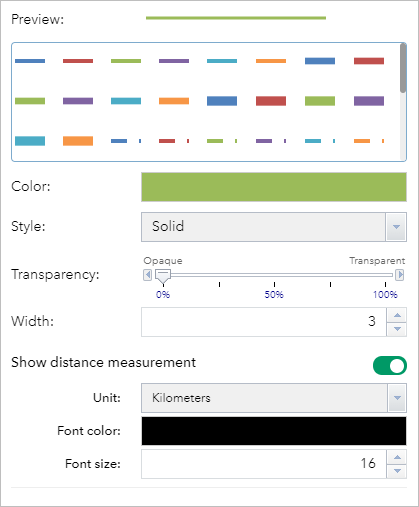 Line symbol editor Line symbol editor