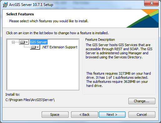 Select features for installation Select features for installation